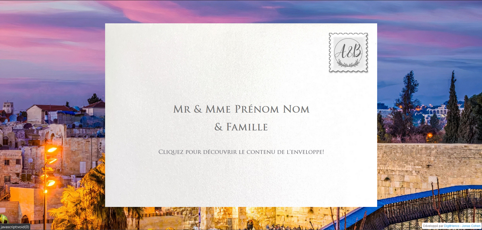 wedding virtual card screenshot